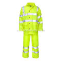 Reflective safety raincoat and bibs